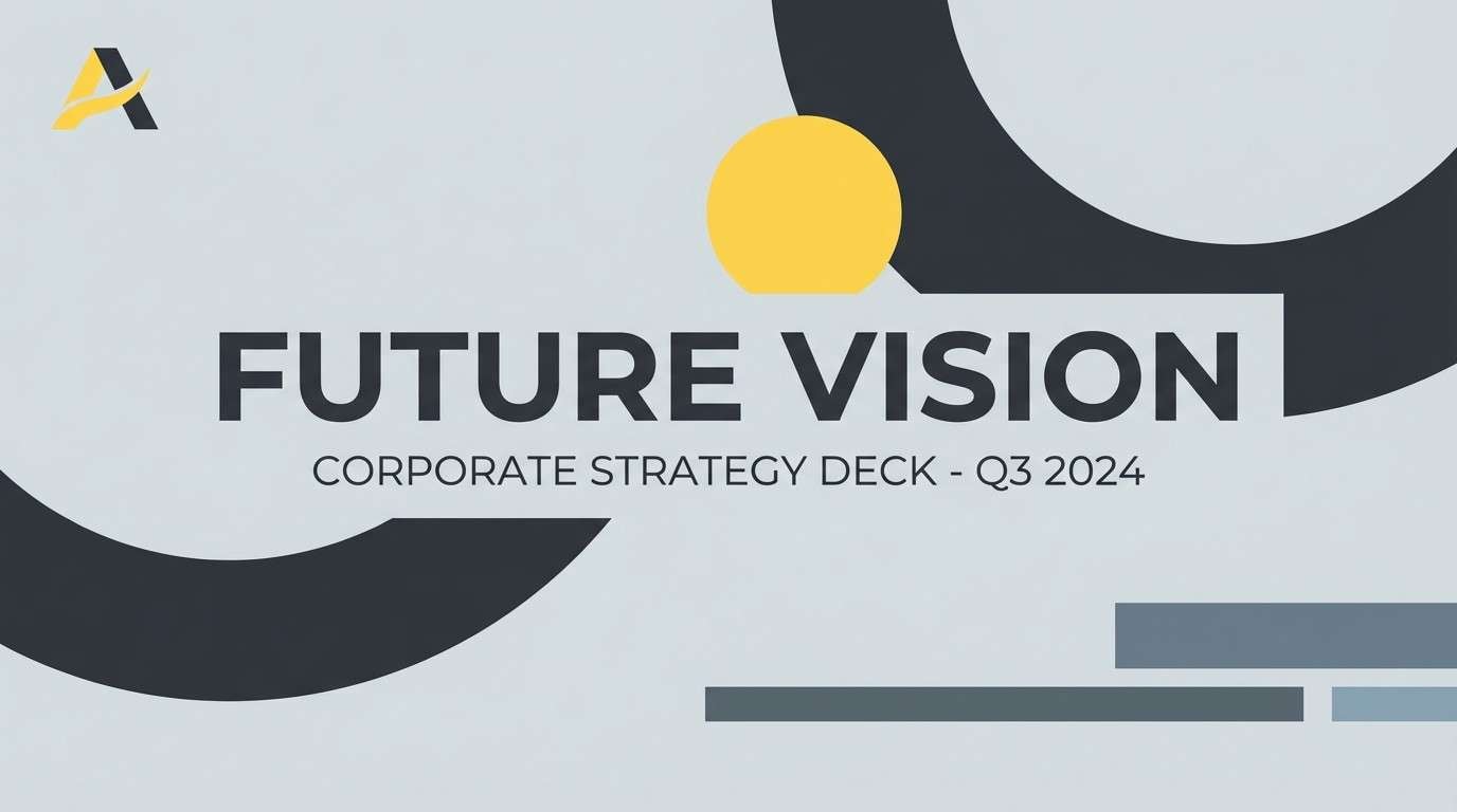 corporate slide with yellow highlight