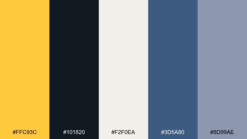 canary ink editorial canary color palette with hex codes