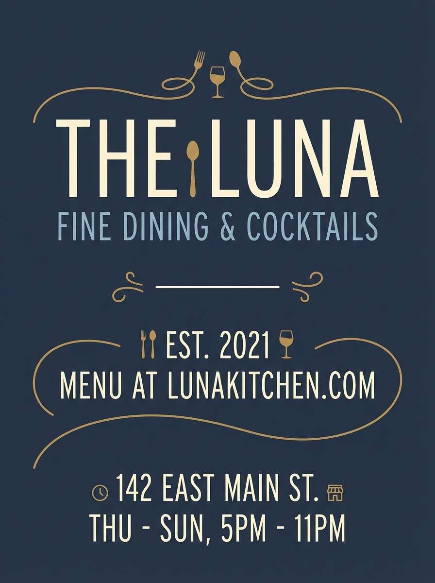 candlelit navy poster