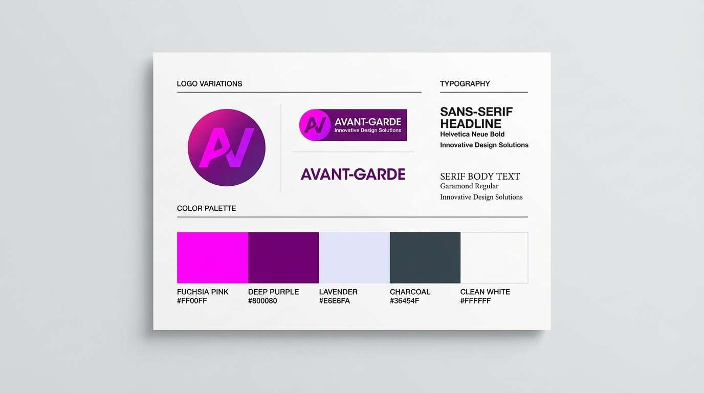 pink purple brand kit