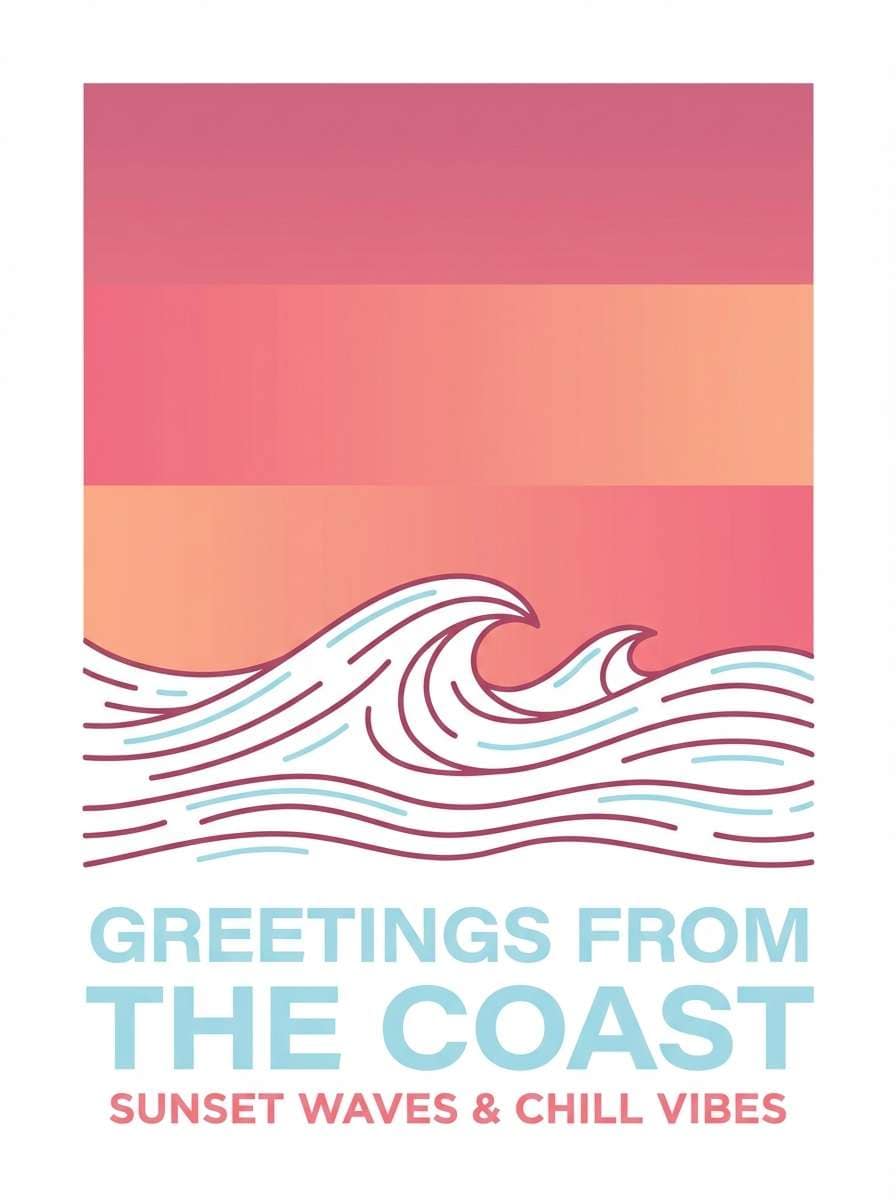 travel postcard design