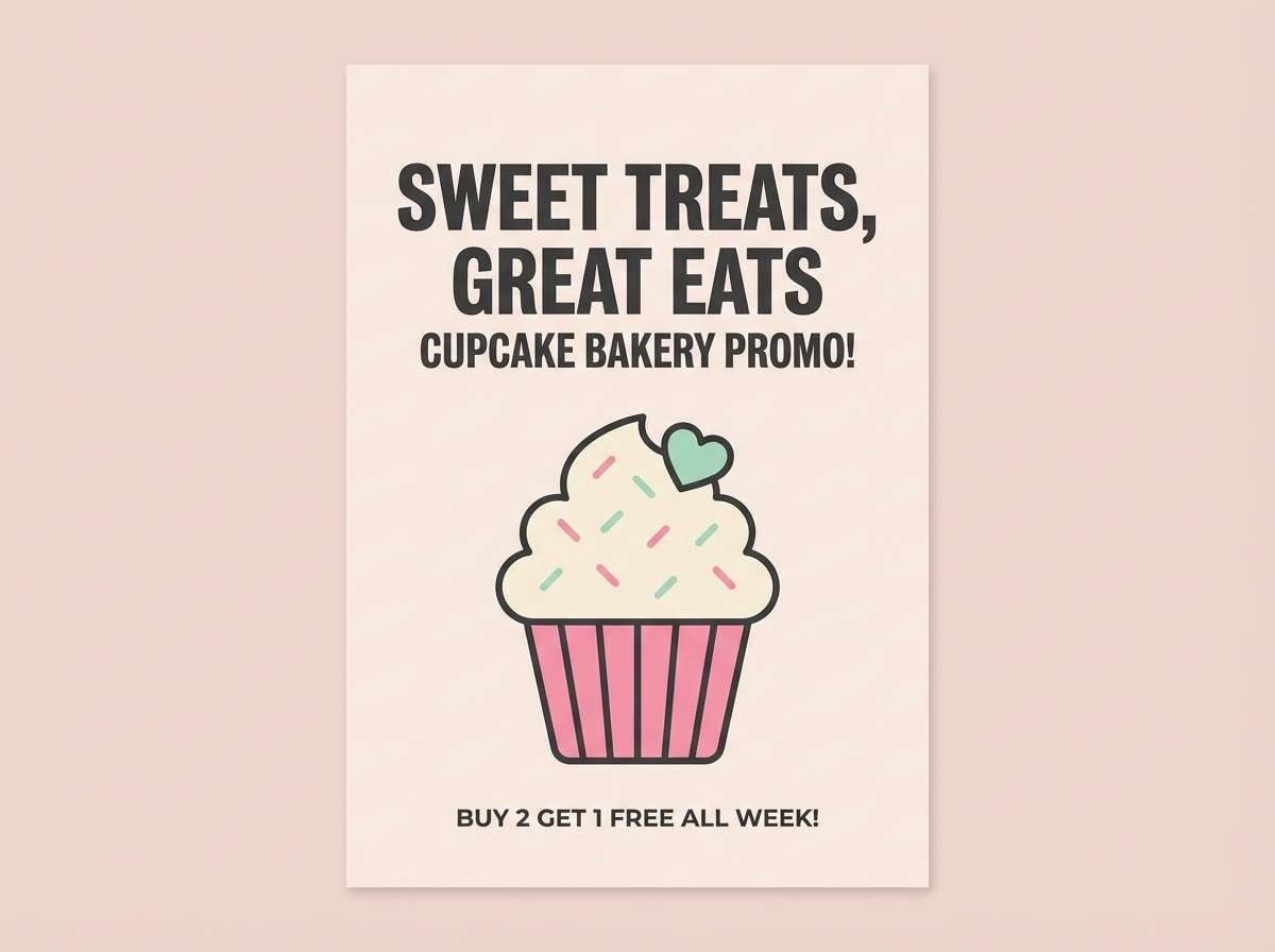cupcake promo poster