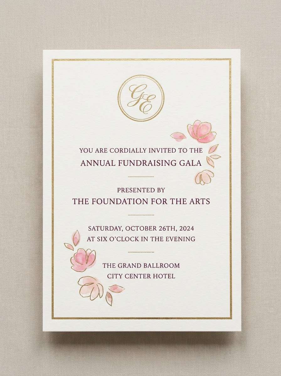 gala invitation card