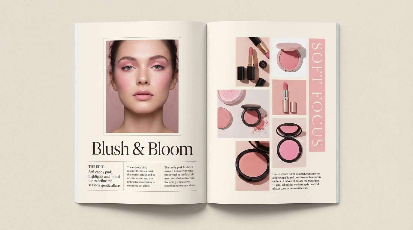 beauty editorial spread