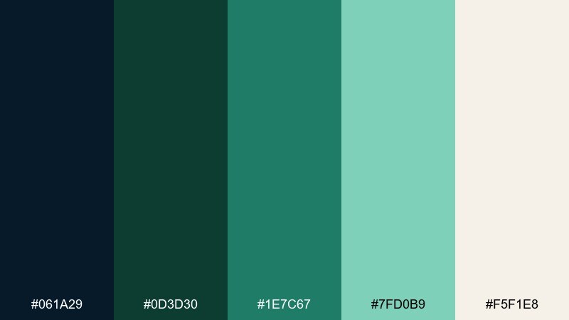 canopy after dark color palette with hex codes