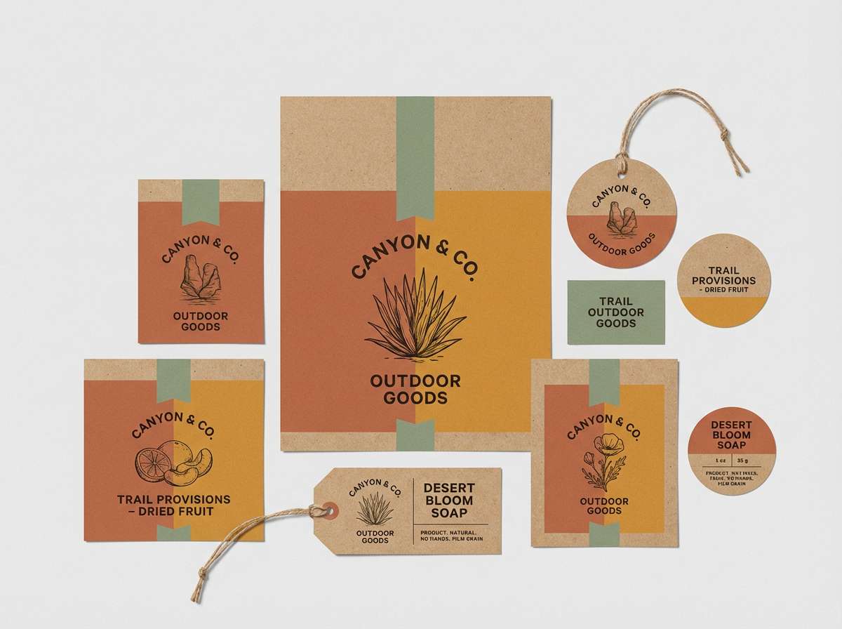 rugged outdoor product labels