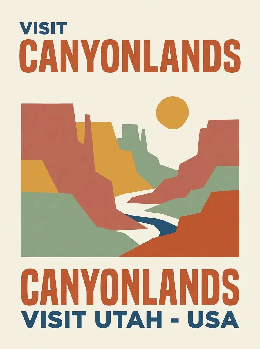 canyon travel poster