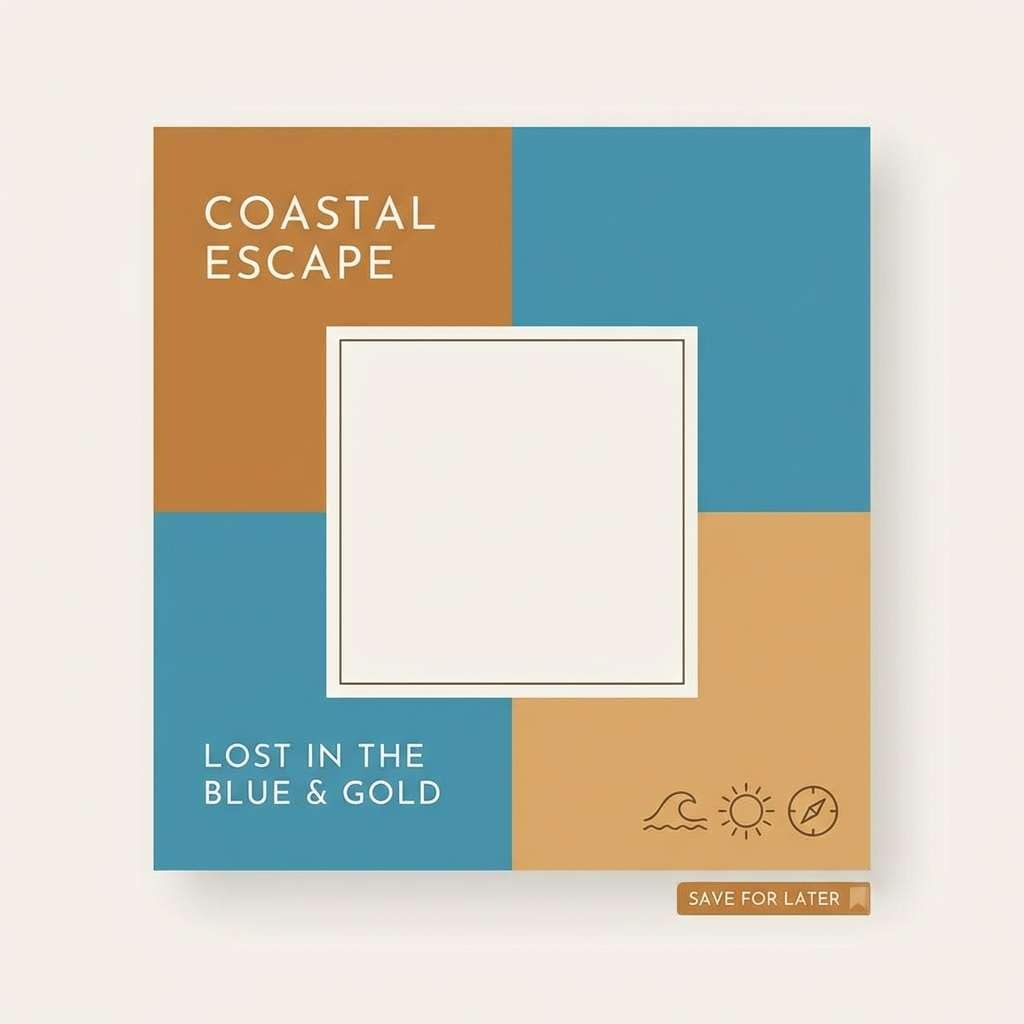 travel social post template