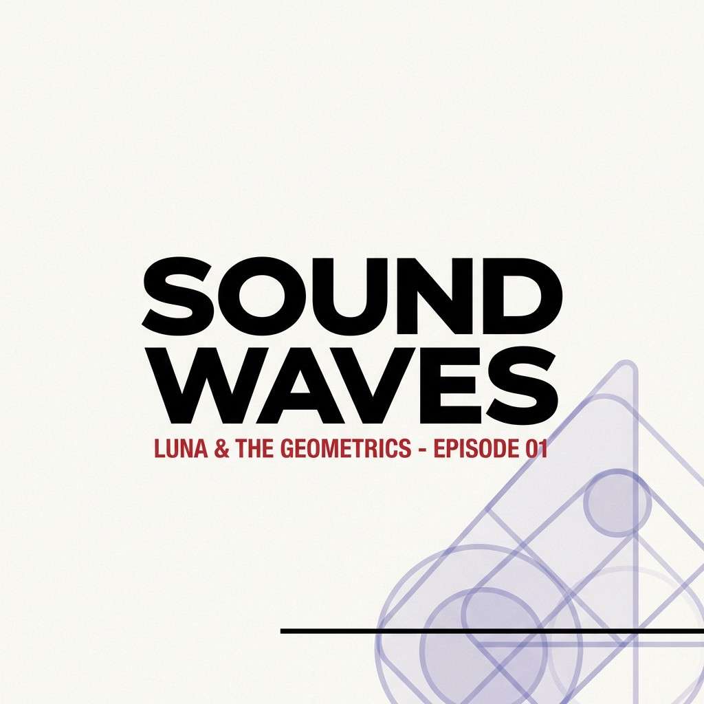 music poster in scarlet tones