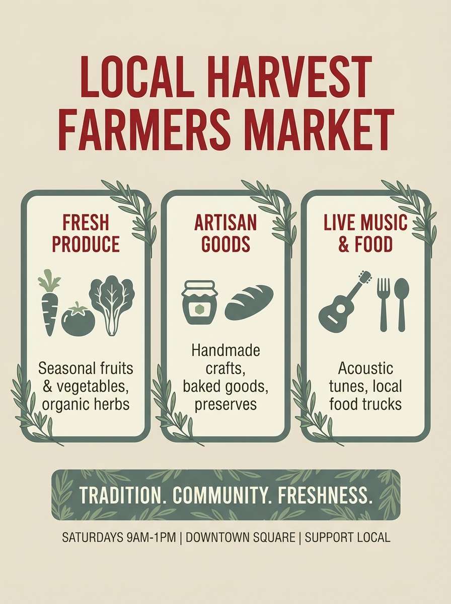 market flyer with fresh reds