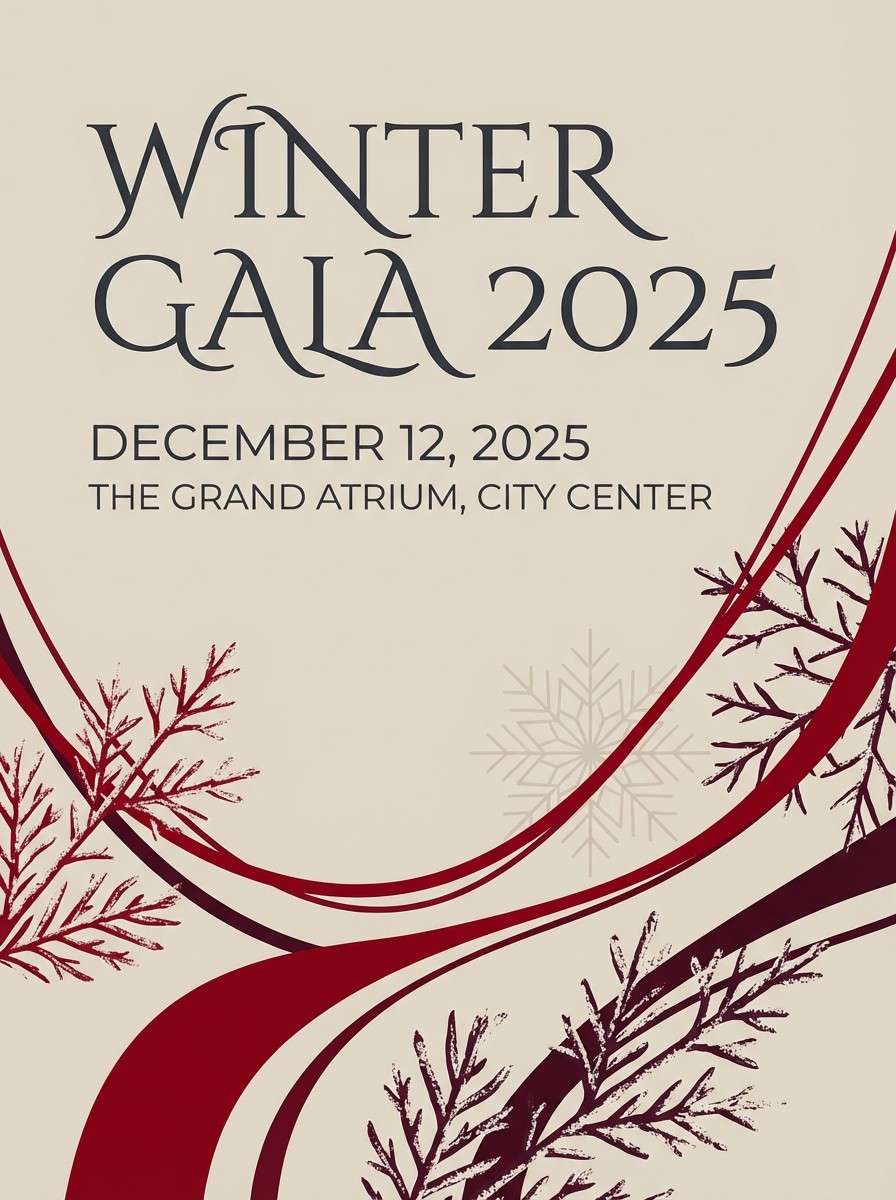 winter event invitation poster