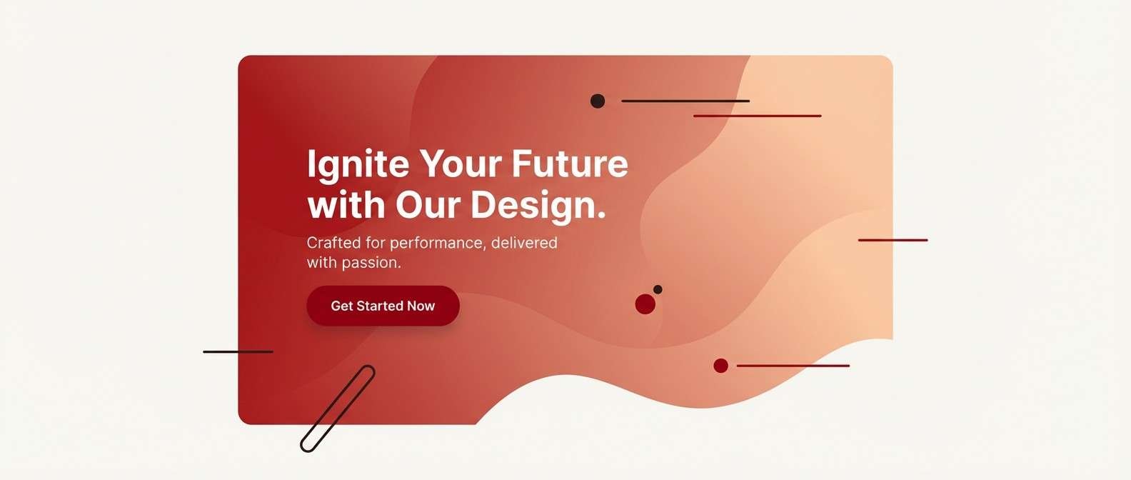 sunset gradient hero banner