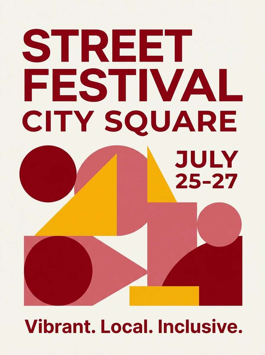 colorful festival poster