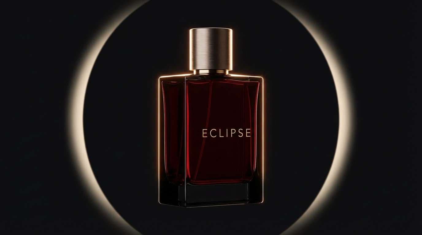 dark luxury perfume ad
