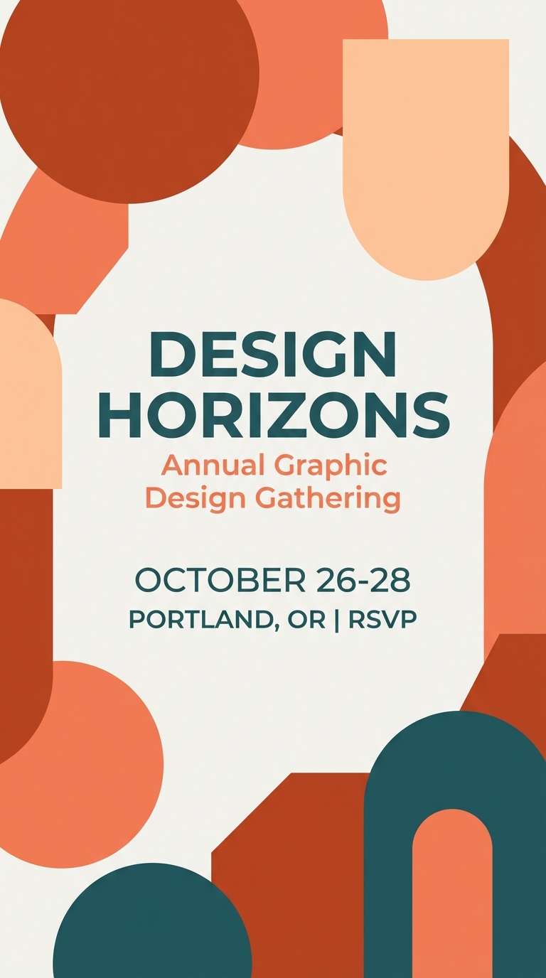 modern event invitation