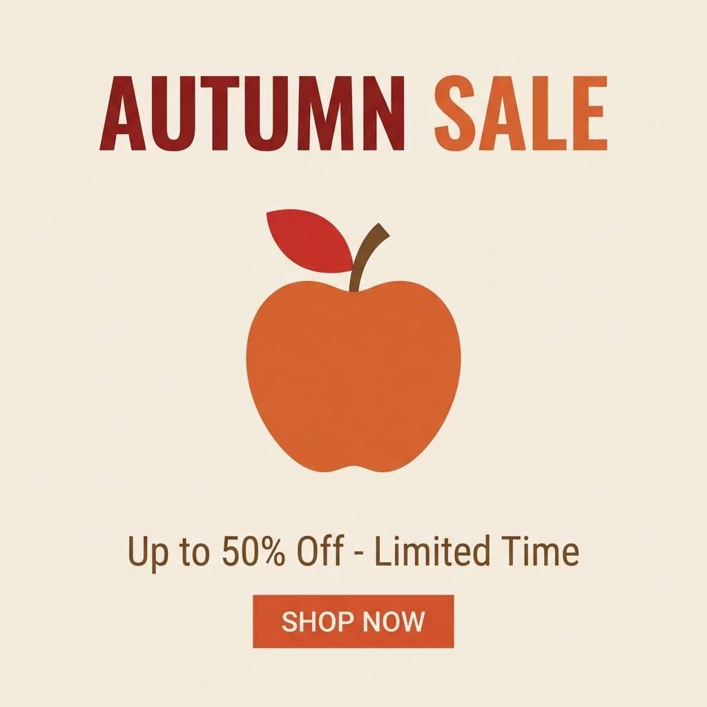 autumn promo post