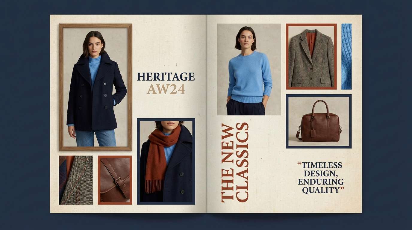 clothing lookbook layout