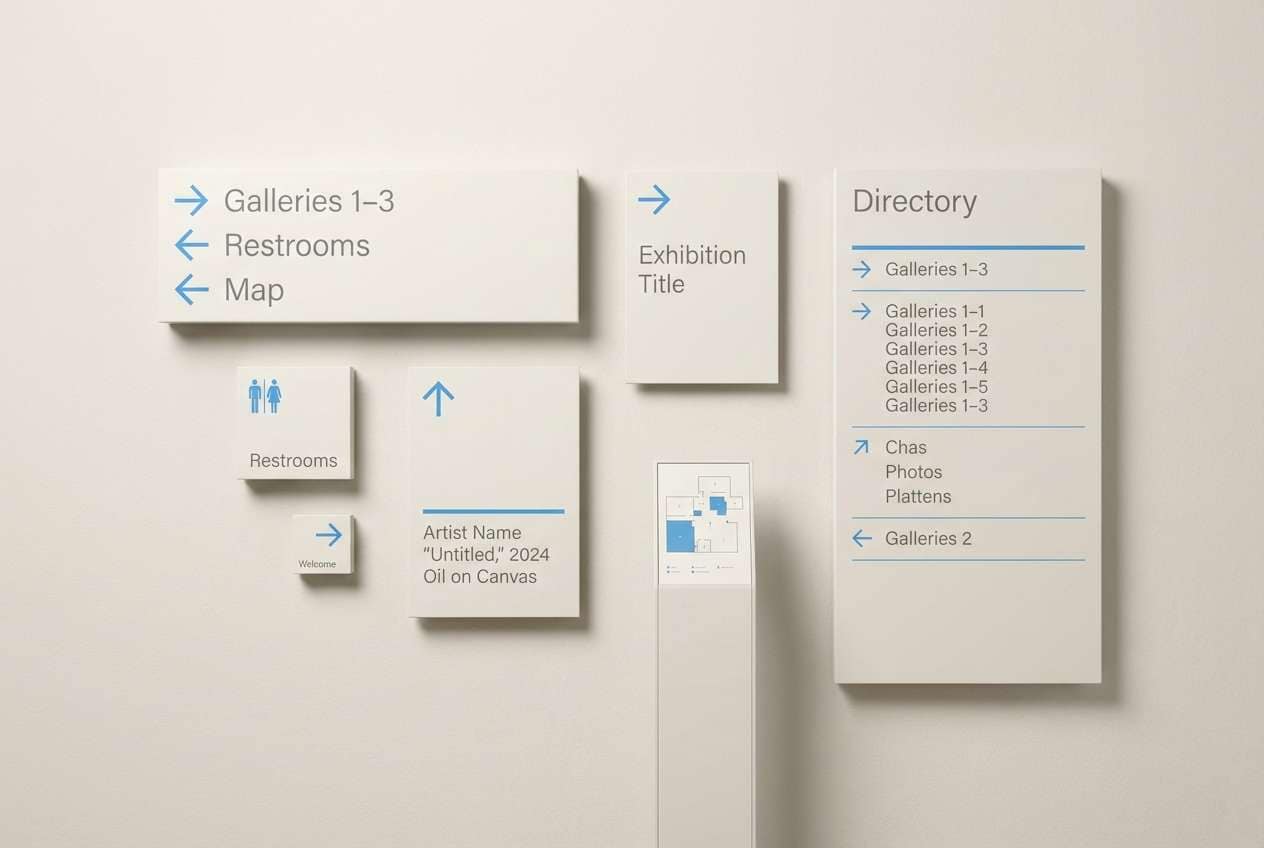 gallery signage mockup