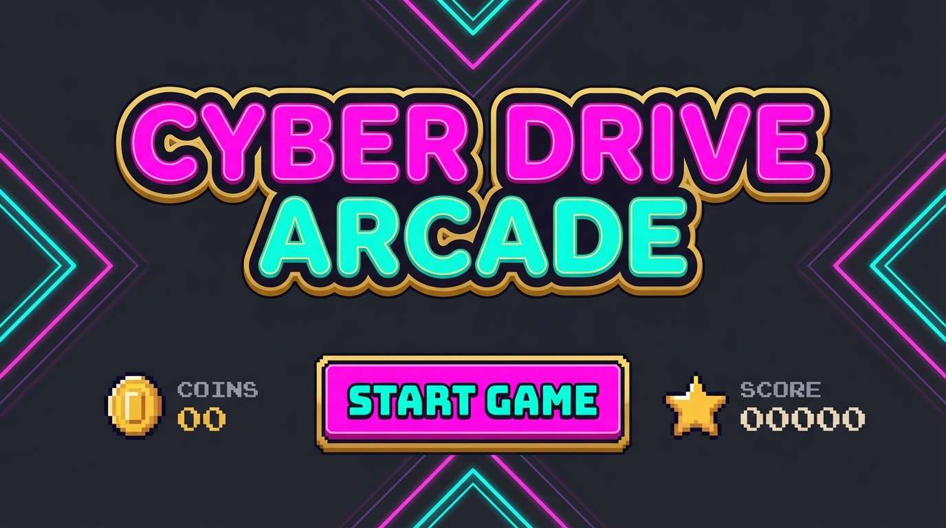 arcade splash screen ui