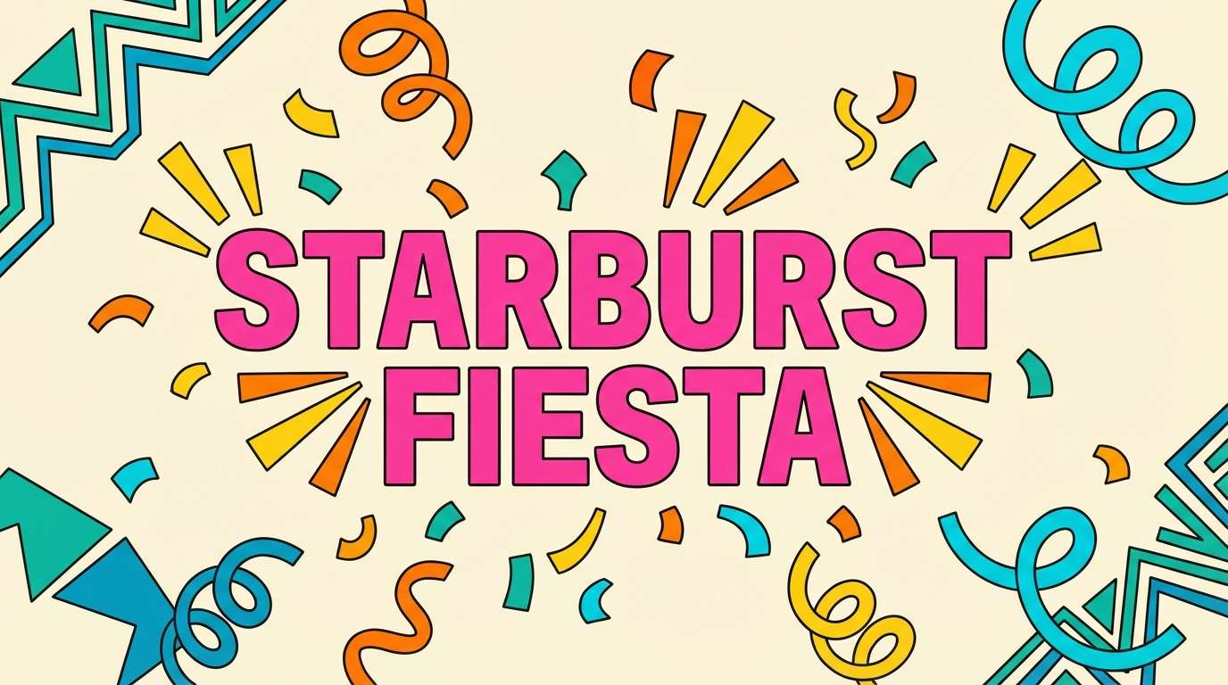 festive title card design