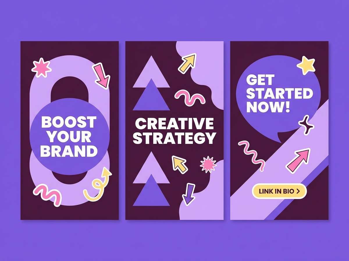 purple carousel slide set