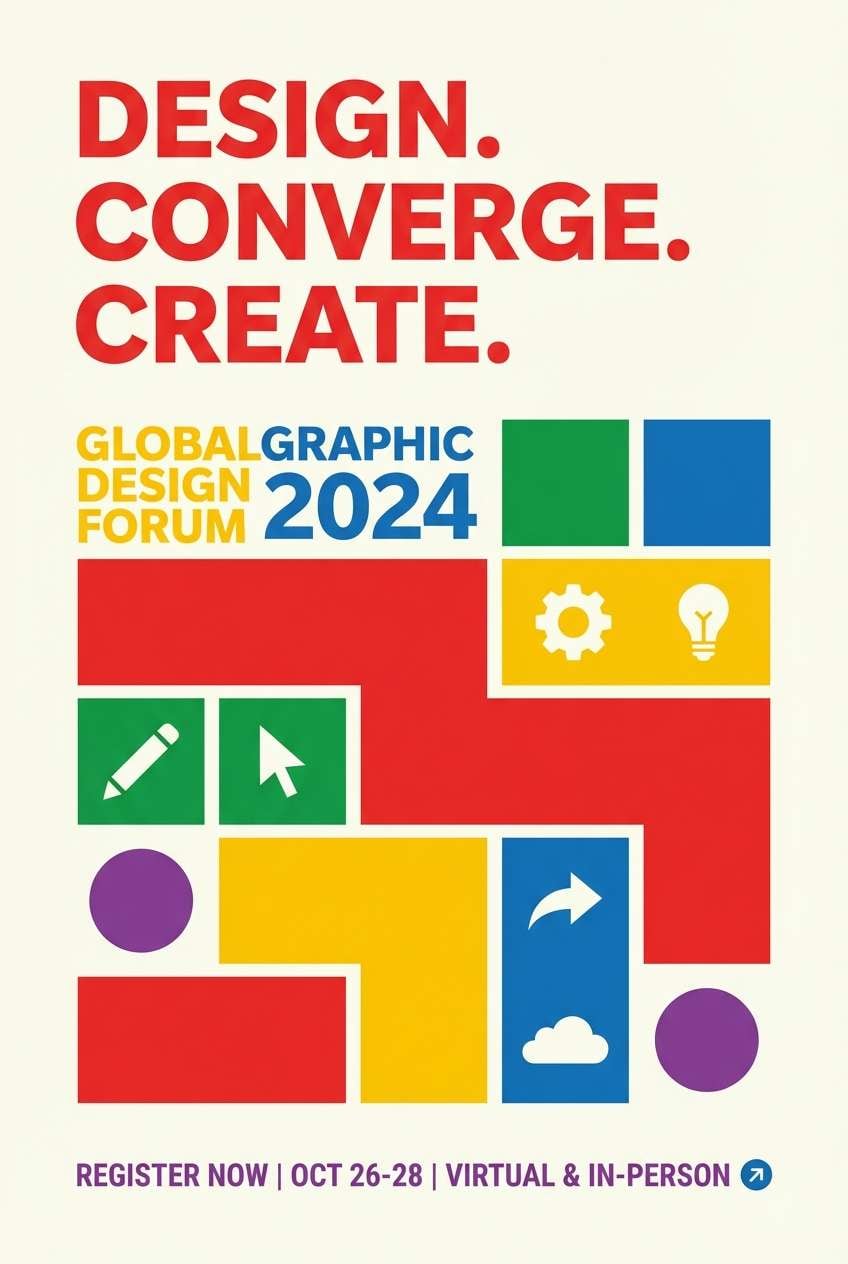 retro family event poster