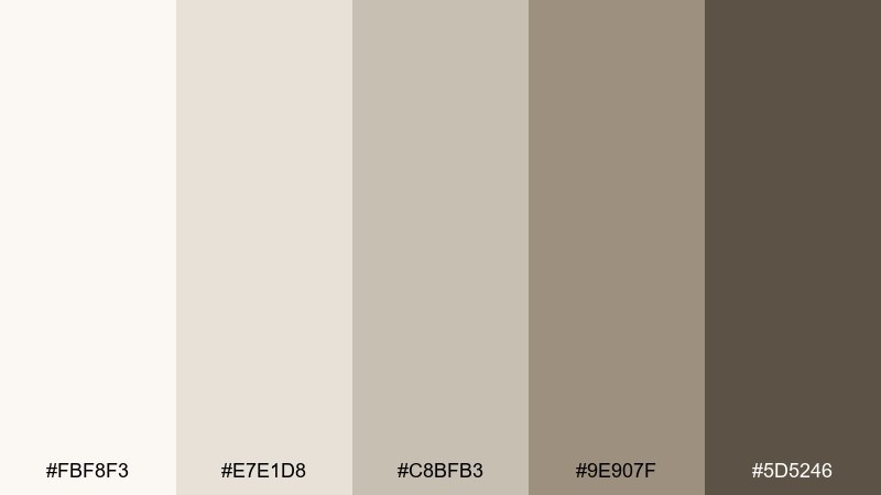 cashmere studio neutral color palette with hex codes