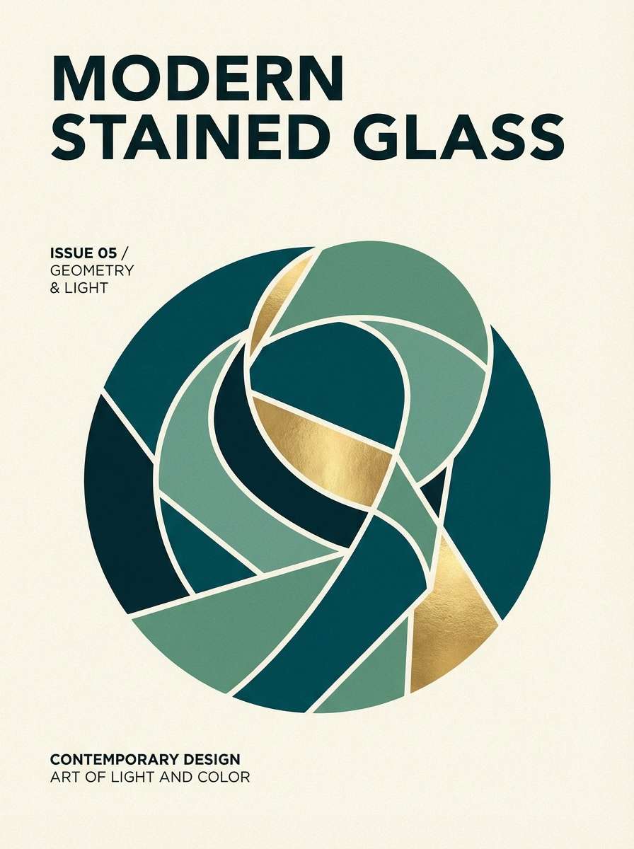 editorial cover in teal and gold