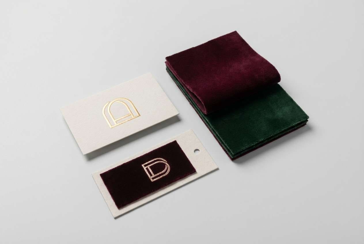 luxury gothic brand identity board