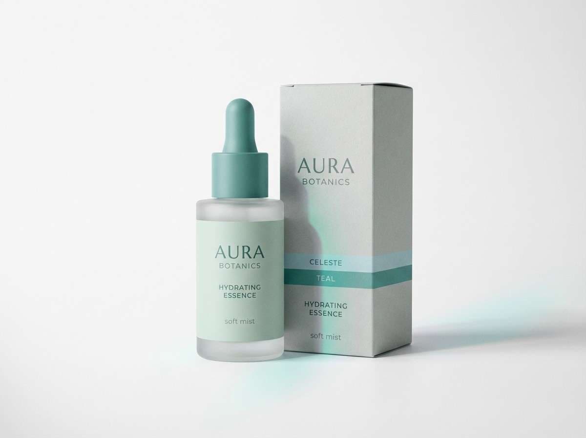 sea glass skincare packaging