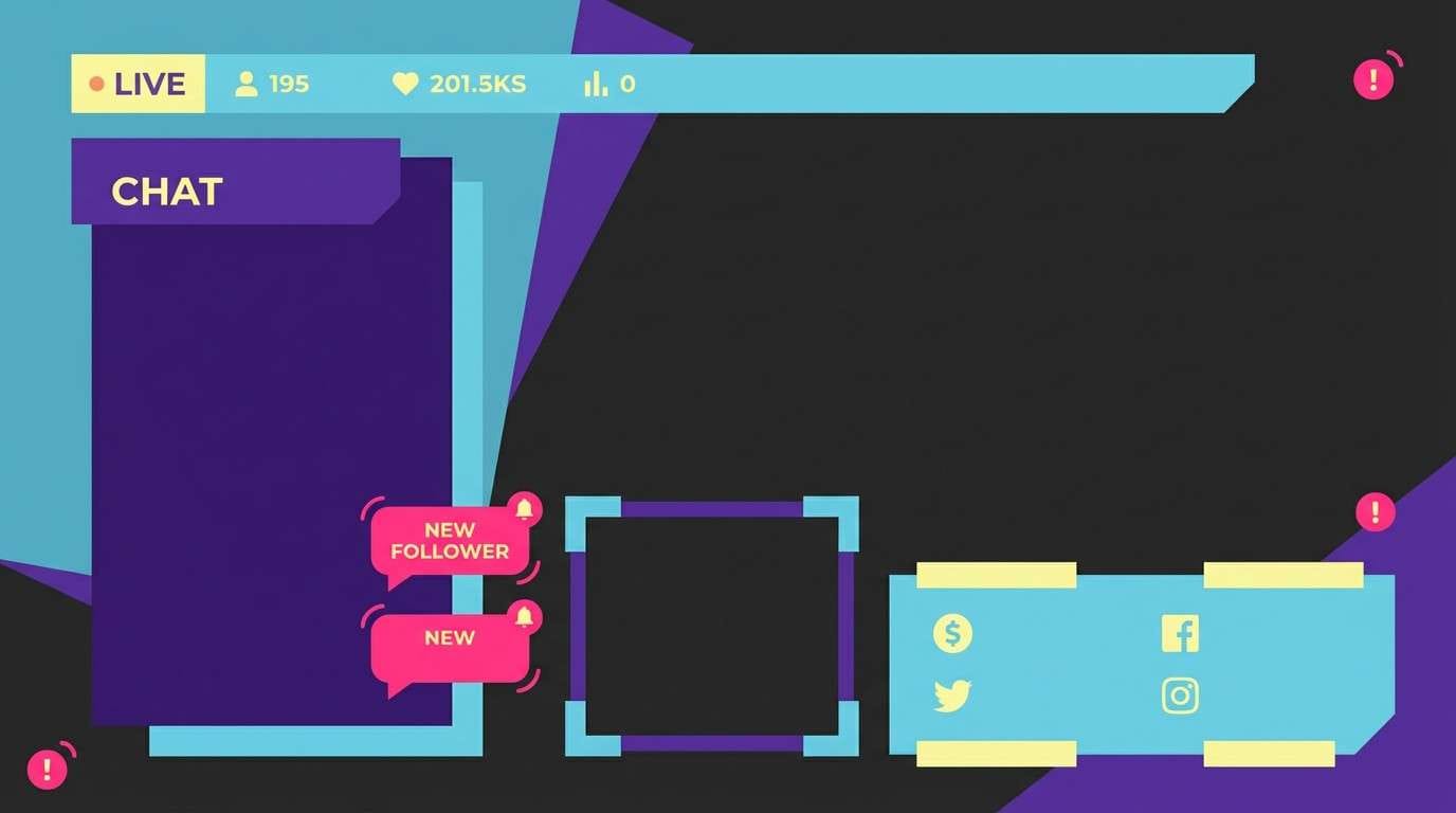 vibrant stream overlay