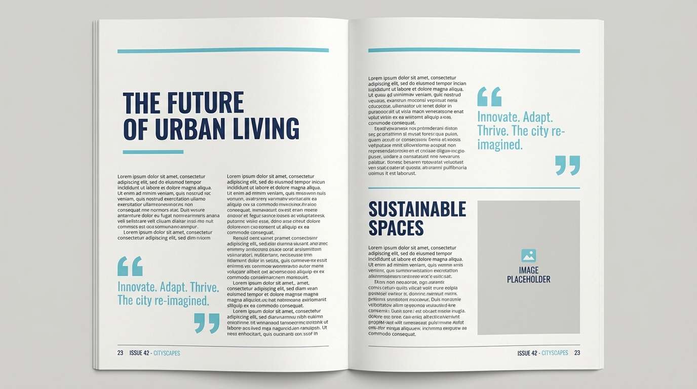 editorial report spread