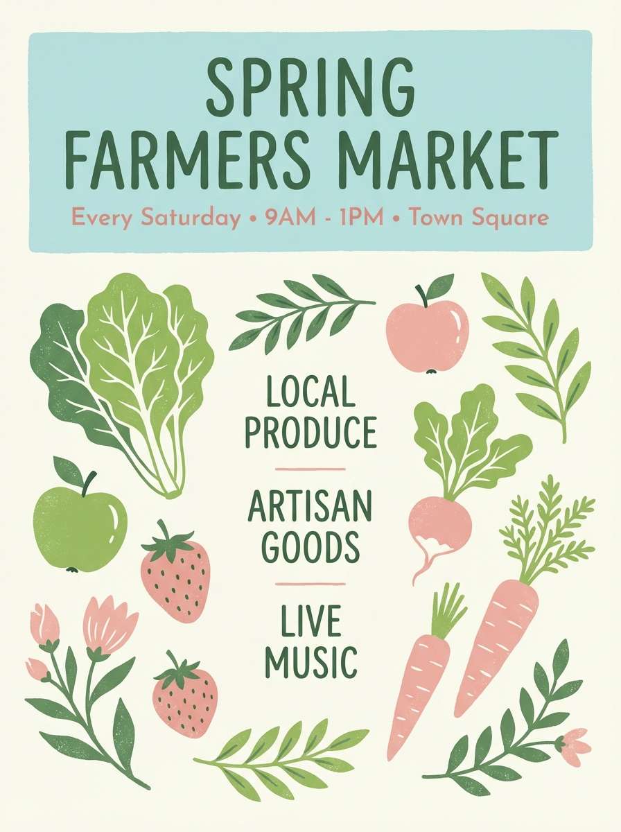 spring market flyer