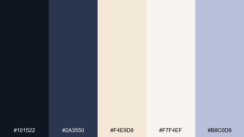 celeste cream celestial color palette with hex codes