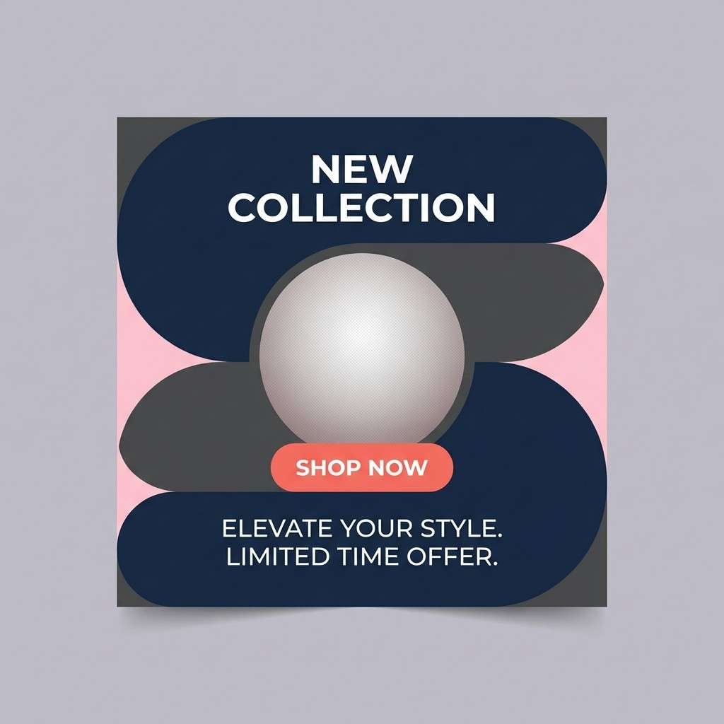 coral social ad template