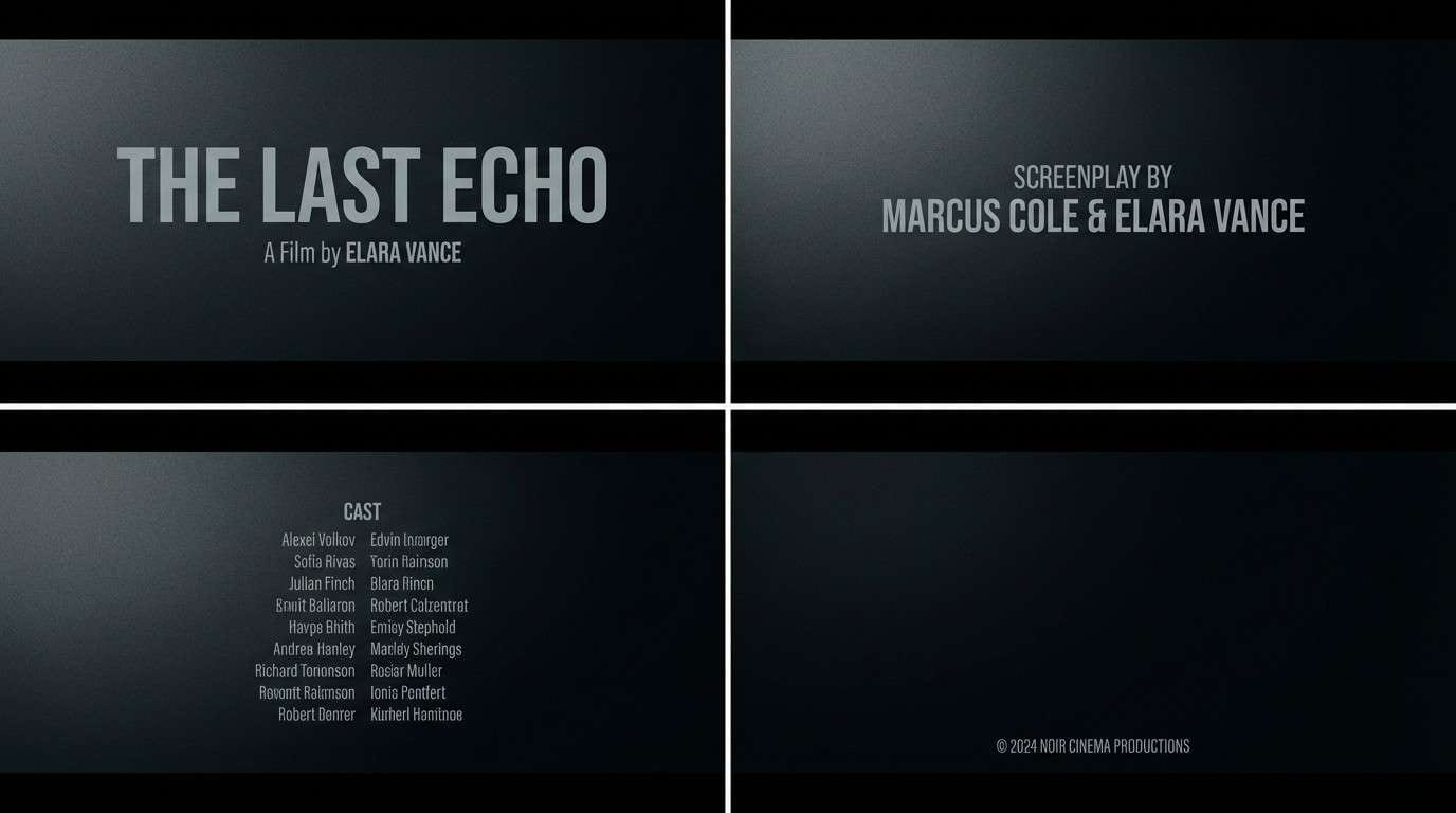 cinematic charcoal title card
