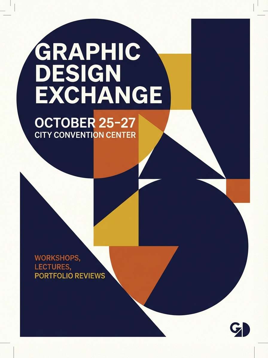 bold event poster design