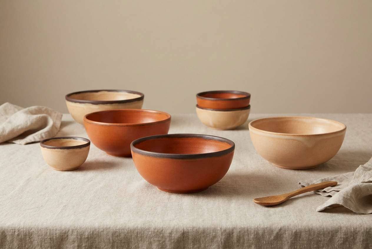 ceramic bowls studio shot