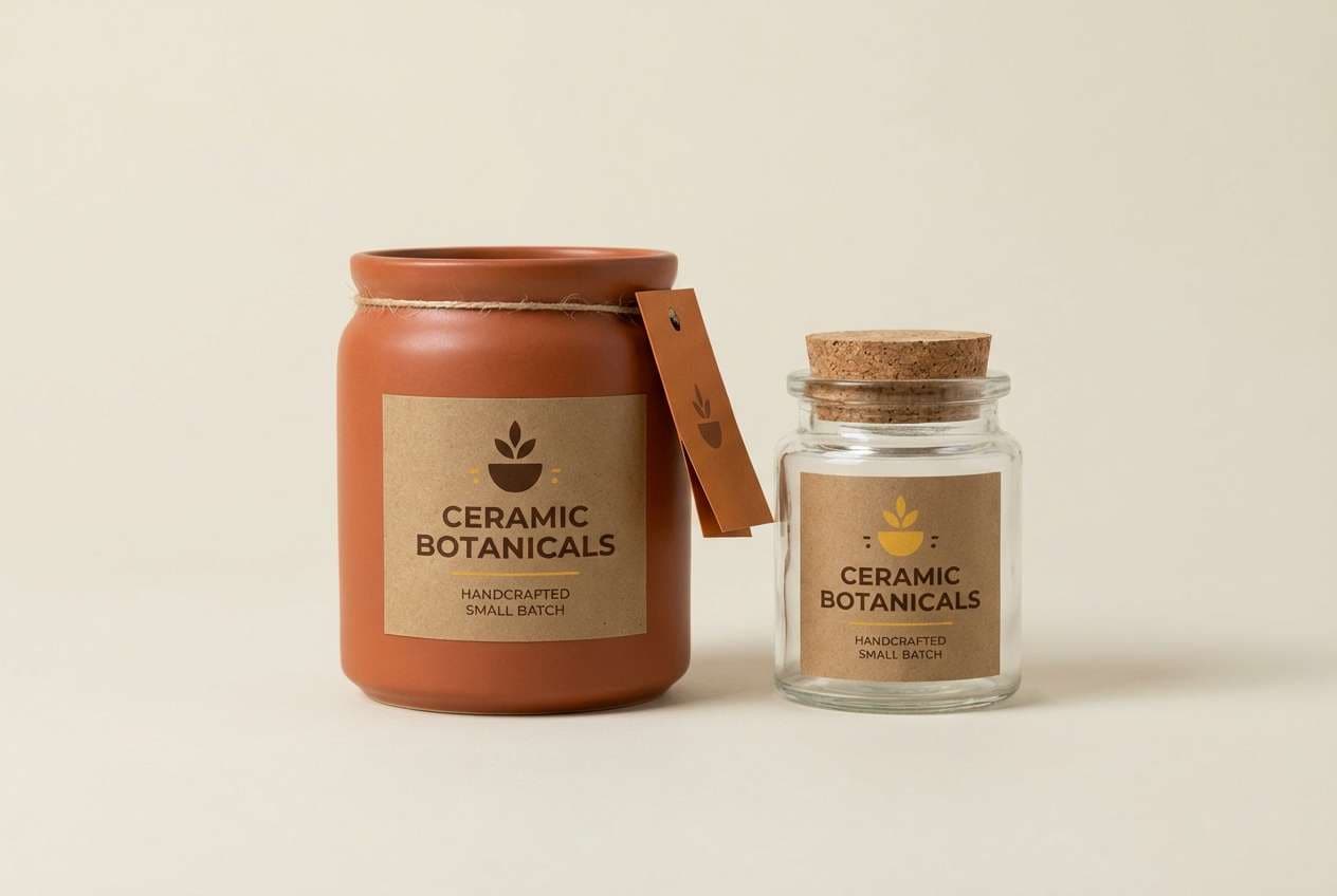 ceramic packaging on cream