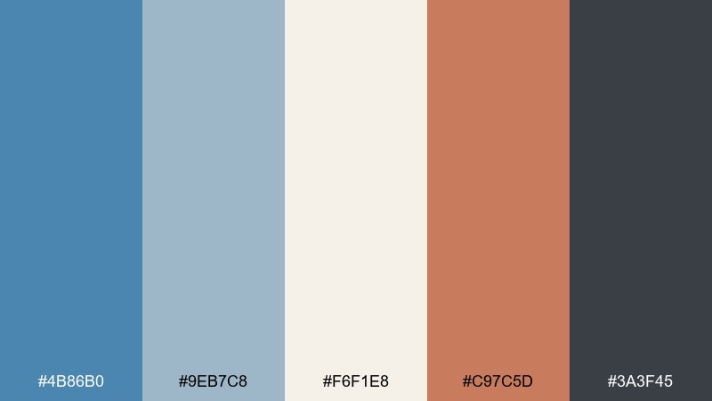 ceramic kitchen color palette with hex codes