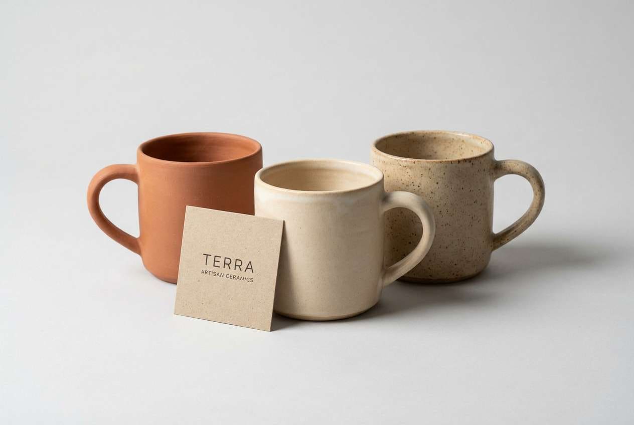 ceramic mugs studio shot