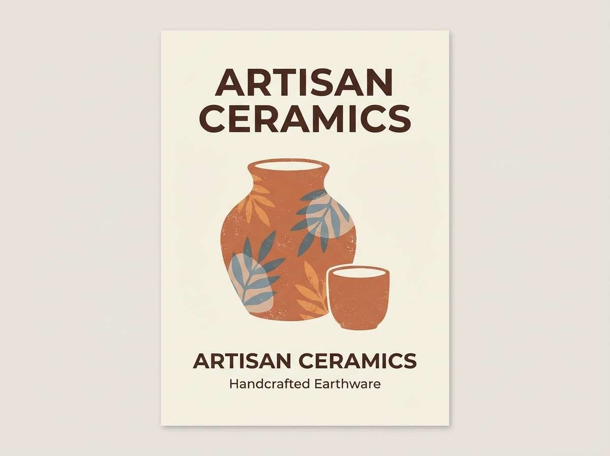 artisan ceramics poster