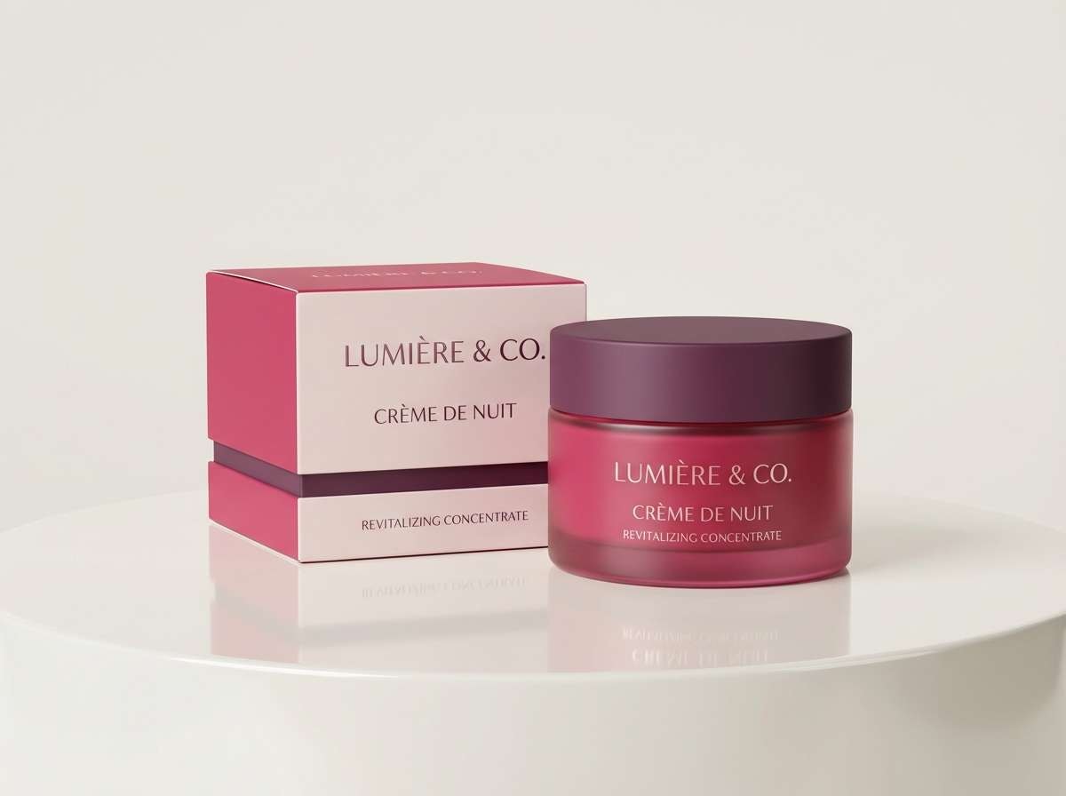 luxury cerise skincare packaging