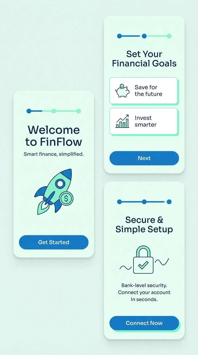 fintech onboarding ui