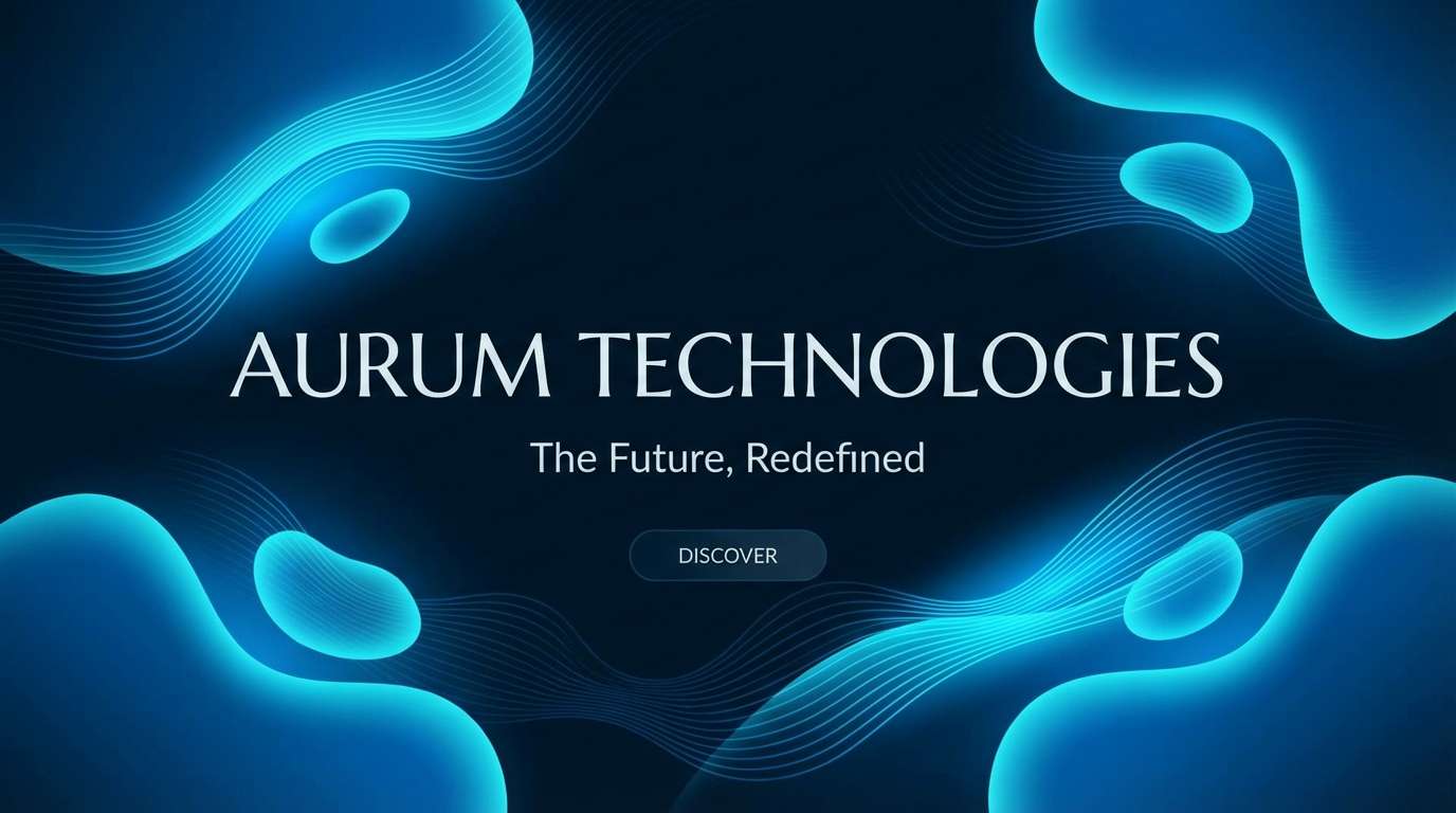 luxury tech hero section