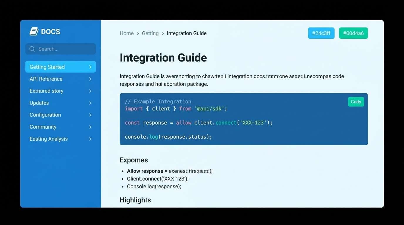 documentation site ui