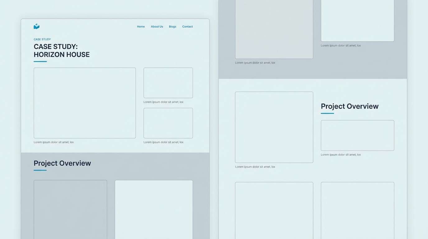 architecture case study layout
