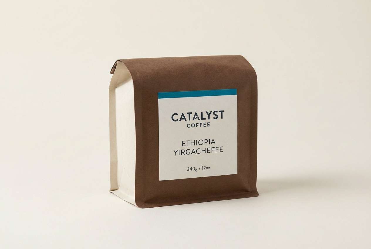 coffee bag packaging mockup