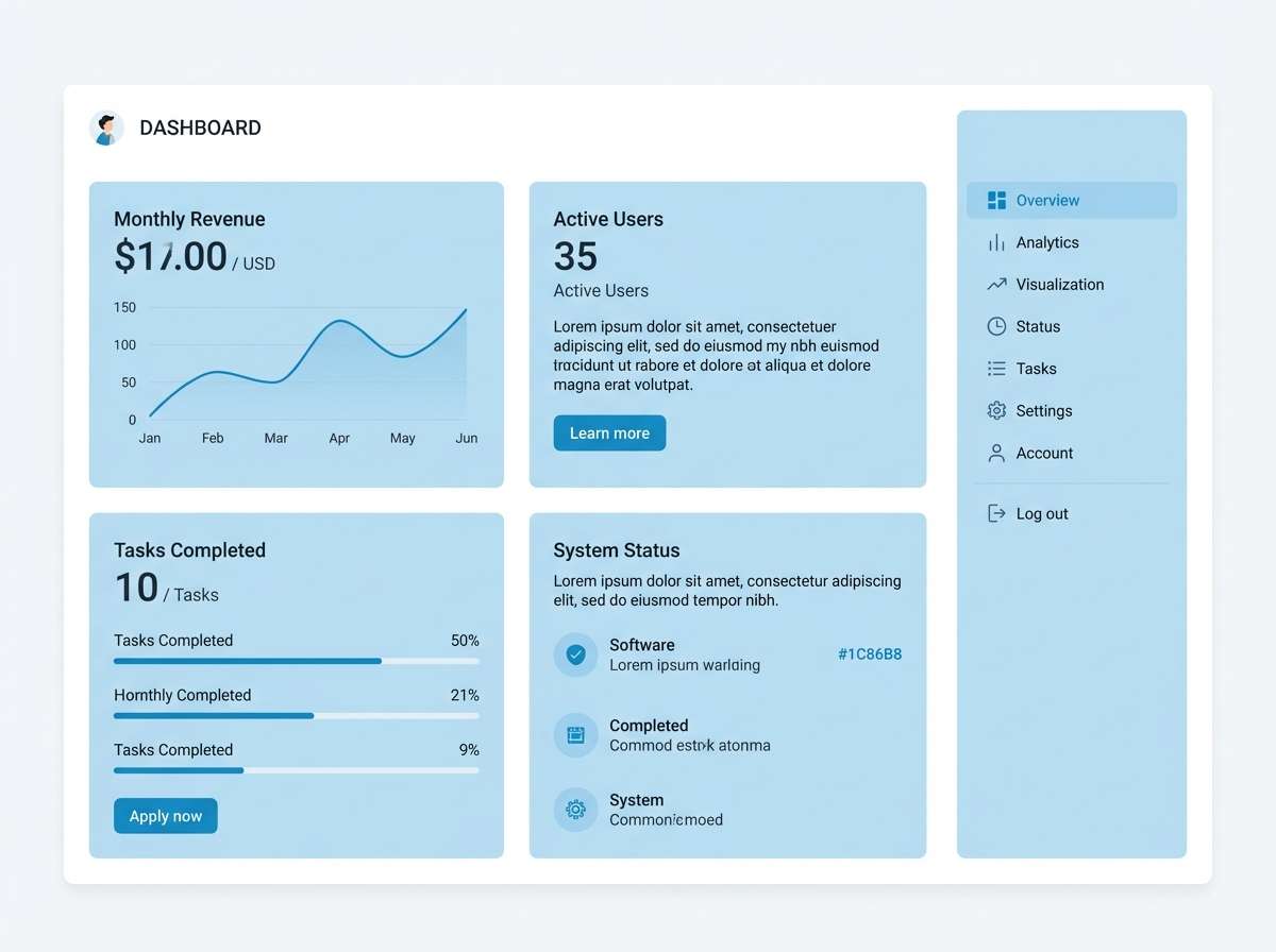minimal light product ui