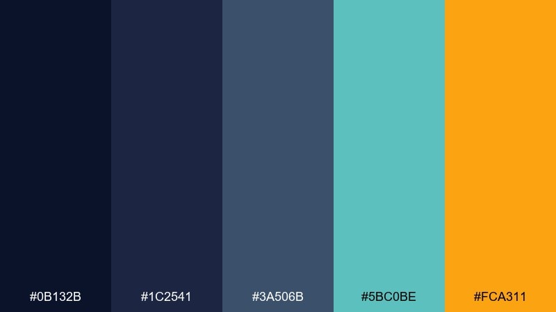 chalkboard citrus color palette with hex codes